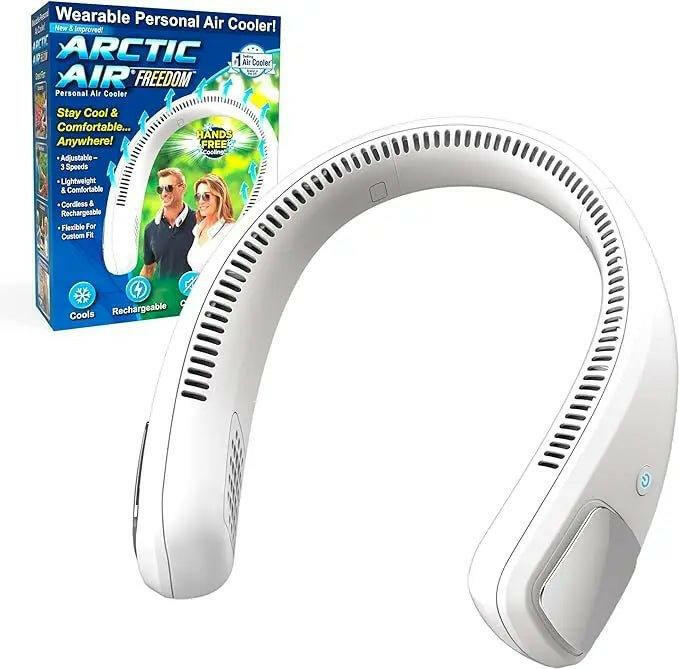 Arctic Air Freedom Wearable Personal Air Cooler with Hands-Free Neck Fan for ultimate comfort and coolness