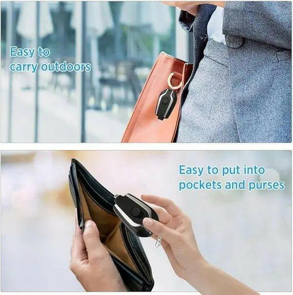 Gadget Spark emergency phone charger keychain easily fits in pockets and purses for on-the-go charging