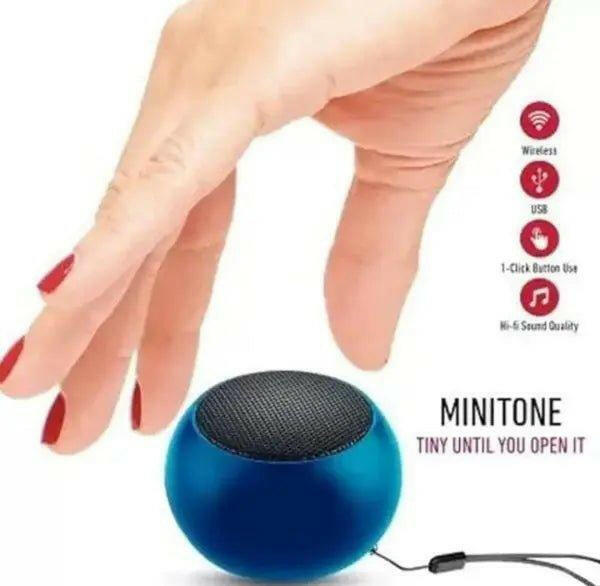 Mini JBL speaker in blue, showcasing pocket size speaker with big bass for portable audio enjoyment