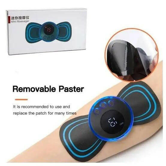 Portable neck massager in sleek design with digital controls for soothing muscle relief